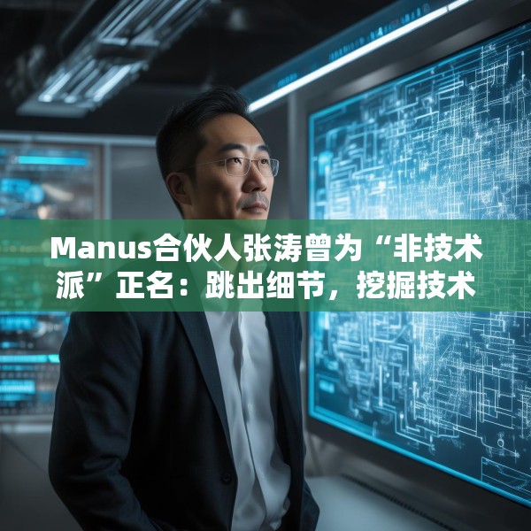 Manus合伙人张涛曾为“非技术派”正名：跳出细节，挖掘技术的真正用途