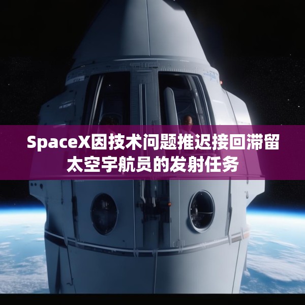 SpaceX因技术问题推迟接回滞留太空宇航员的发射任务