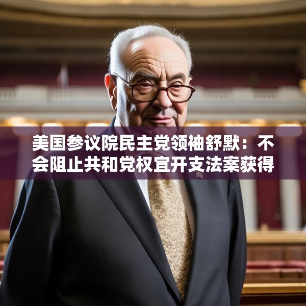 美国参议院民主党领袖舒默：不会阻止共和党权宜开支法案获得通过