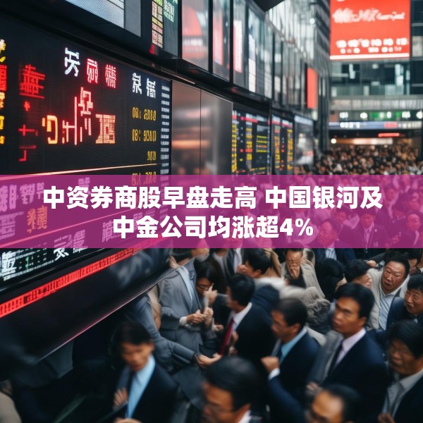 中资券商股早盘走高 中国银河及中金公司均涨超4%