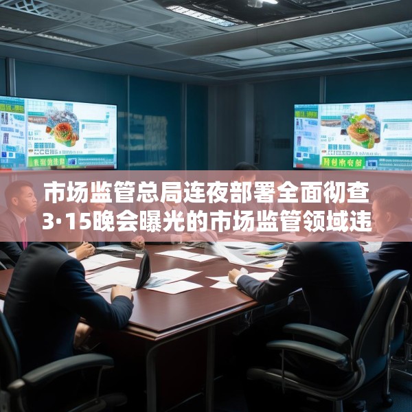 市场监管总局连夜部署全面彻查3·15晚会曝光的市场监管领域违法行为