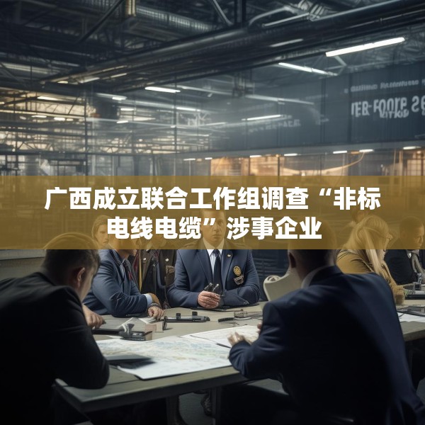 广西成立联合工作组调查“非标电线电缆”涉事企业