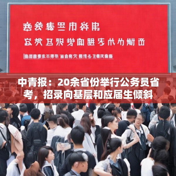 中青报：20余省份举行公务员省考，招录向基层和应届生倾斜