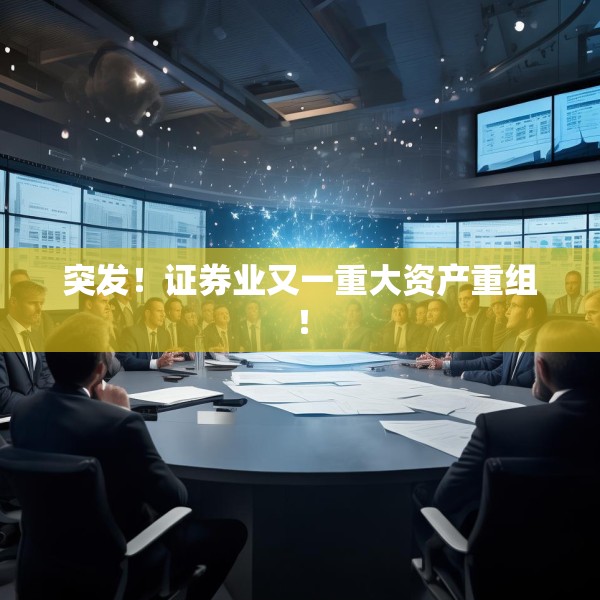 突发！证券业又一重大资产重组！