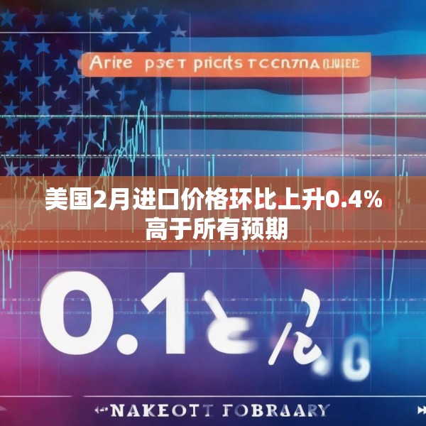 美国2月进口价格环比上升0.4% 高于所有预期