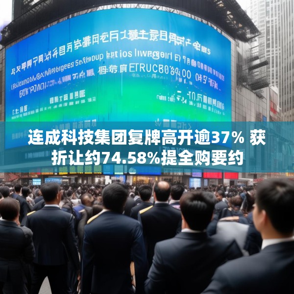 连成科技集团复牌高开逾37% 获折让约74.58%提全购要约