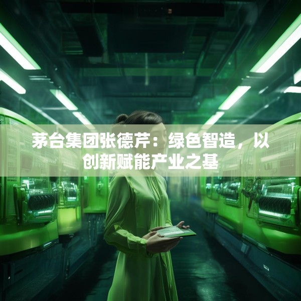 茅台集团张德芹：绿色智造，以创新赋能产业之基