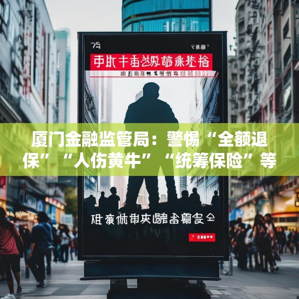 厦门金融监管局：警惕“全额退保”“人伤黄牛”“统筹保险”等保险领域非法中介