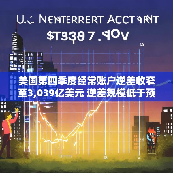 美国第四季度经常账户逆差收窄至3,039亿美元 逆差规模低于预期