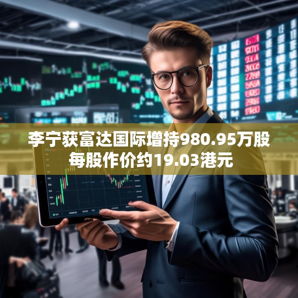 李宁获富达国际增持980.95万股 每股作价约19.03港元