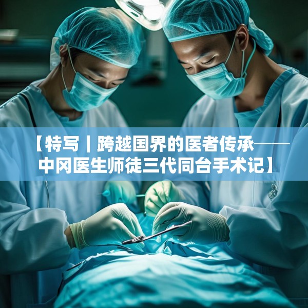 【特写｜跨越国界的医者传承──中冈医生师徒三代同台手术记】