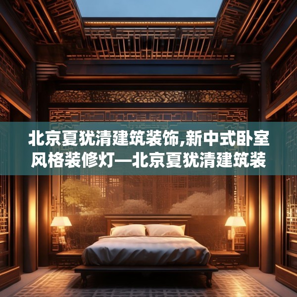 北京夏犹清建筑装饰,新中式卧室风格装修灯—北京夏犹清建筑装饰411.a287b288c291fgy.298fhsg