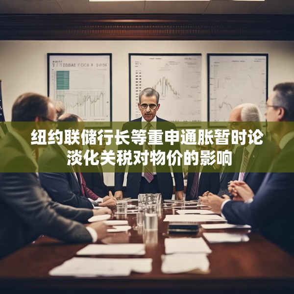 纽约联储行长等重申通胀暂时论 淡化关税对物价的影响