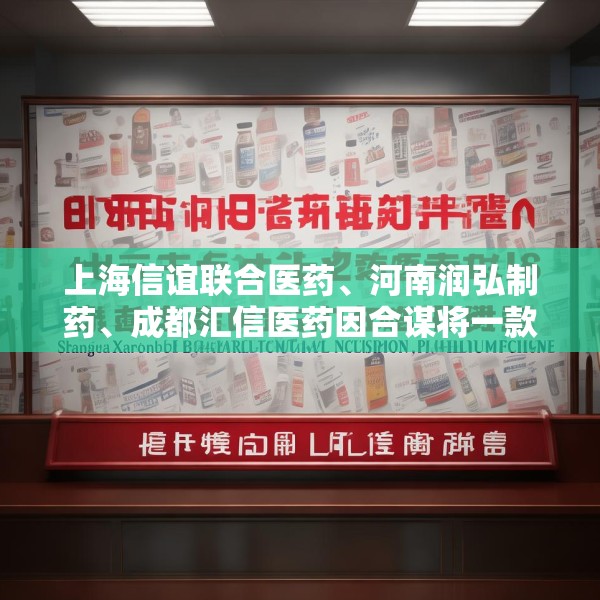 上海信谊联合医药、河南润弘制药、成都汇信医药因合谋将一款医保甲类麻醉注射液价格推高21倍，被罚2.2亿