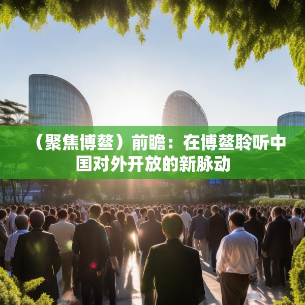 （聚焦博鳌）前瞻：在博鳌聆听中国对外开放的新脉动