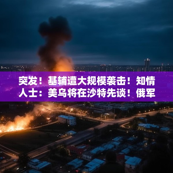突发！基辅遭大规模袭击！知情人士：美乌将在沙特先谈！俄军：在库尔斯克一线打击乌军