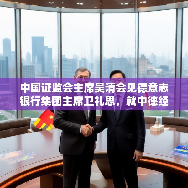 中国证监会主席吴清会见德意志银行集团主席卫礼思，就中德经济金融形势等进行交流