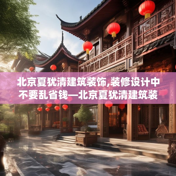 北京夏犹清建筑装饰,装修设计中不要乱省钱—北京夏犹清建筑装饰127.a3b4c7fgy.14jhhj