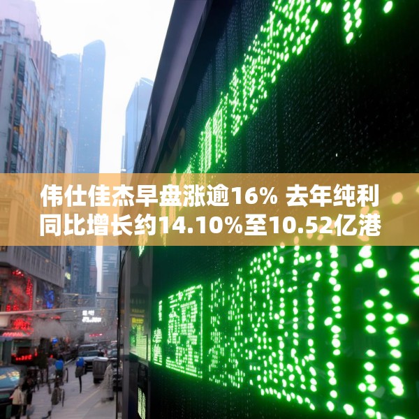 伟仕佳杰早盘涨逾16% 去年纯利同比增长约14.10%至10.52亿港元