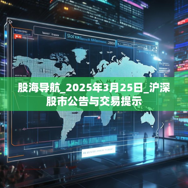 股海导航_2025年3月25日_沪深股市公告与交易提示