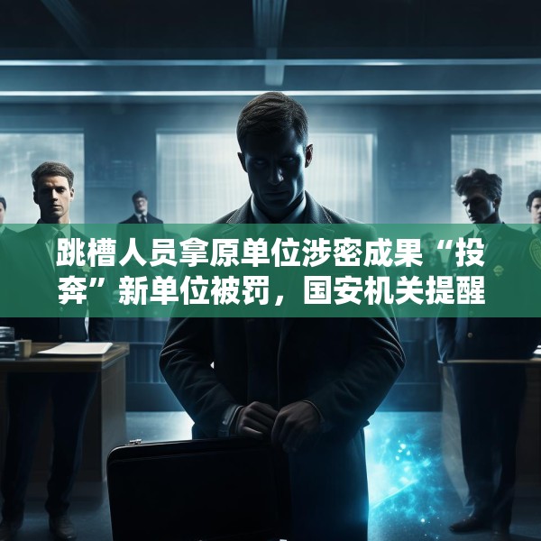 跳槽人员拿原单位涉密成果“投奔”新单位被罚，国安机关提醒