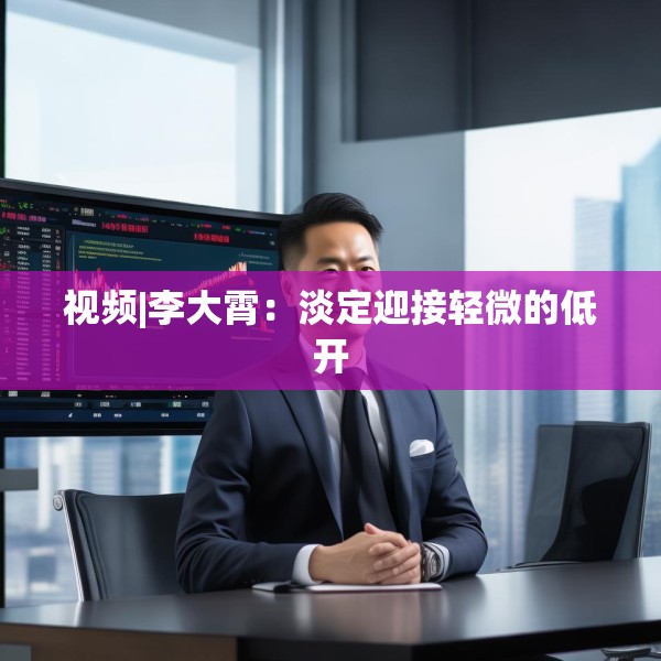 视频|李大霄：淡定迎接轻微的低开