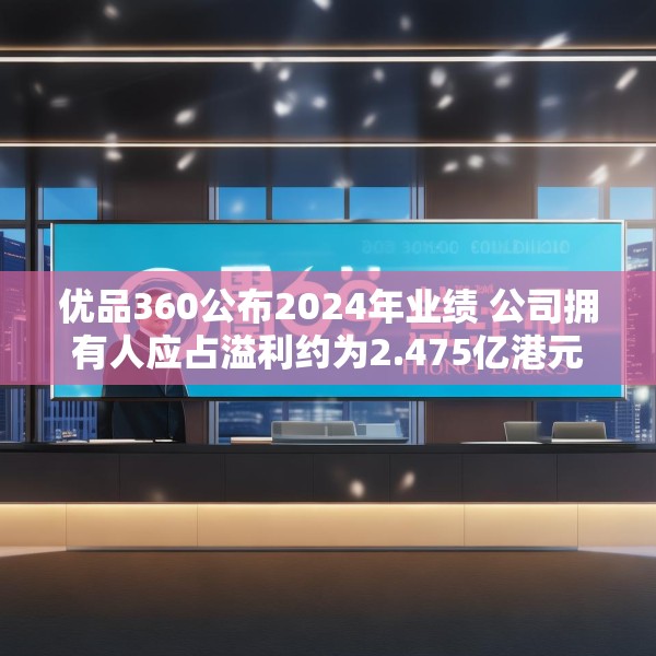 优品360公布2024年业绩 公司拥有人应占溢利约为2.475亿港元
