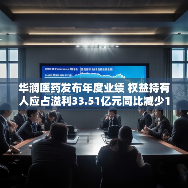 华润医药发布年度业绩 权益持有人应占溢利33.51亿元同比减少13.06%