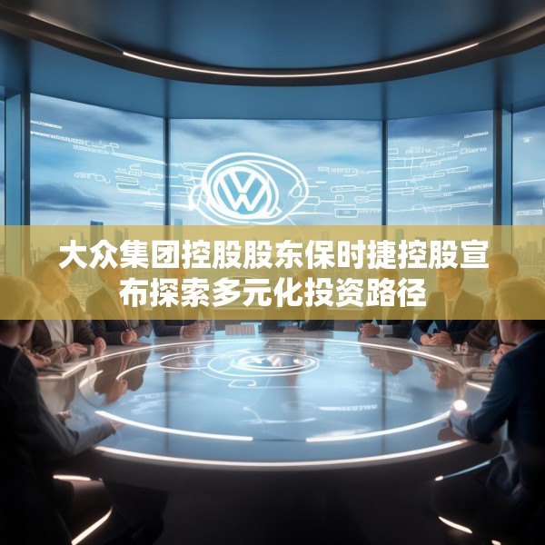 大众集团控股股东保时捷控股宣布探索多元化投资路径