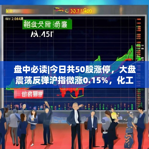 盘中必读|今日共50股涨停，大盘震荡反弹沪指微涨0.15%，化工板块持续大涨