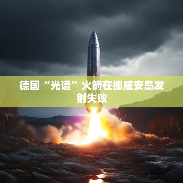 德国“光谱”火箭在挪威安岛发射失败