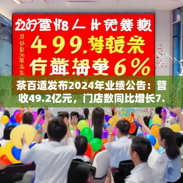 茶百道发布2024年业绩公告：营收49.2亿元，门店数同比增长7.6%