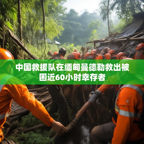 中国救援队在缅甸曼德勒救出被困近60小时幸存者