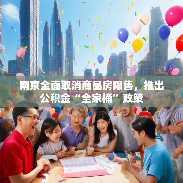 南京全面取消商品房限售，推出公积金“全家桶”政策