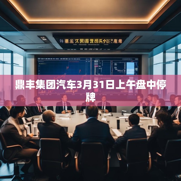 鼎丰集团汽车3月31日上午盘中停牌