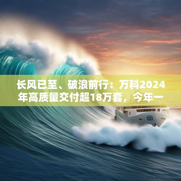 长风已至、破浪前行：万科2024年高质量交付超18万套，今年一季度公开债均已兑付