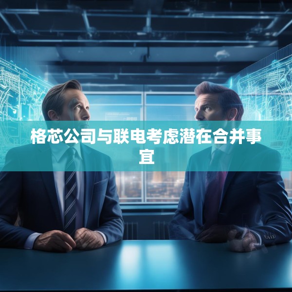 格芯公司与联电考虑潜在合并事宜