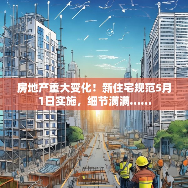 房地产重大变化！新住宅规范5月1日实施，细节满满……