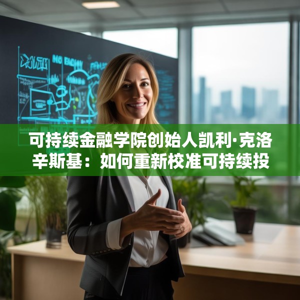 可持续金融学院创始人凯利·克洛辛斯基：如何重新校准可持续投资