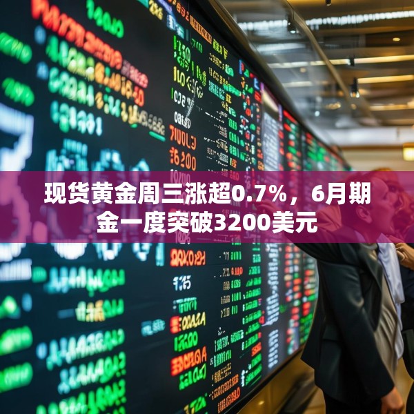现货黄金周三涨超0.7%，6月期金一度突破3200美元