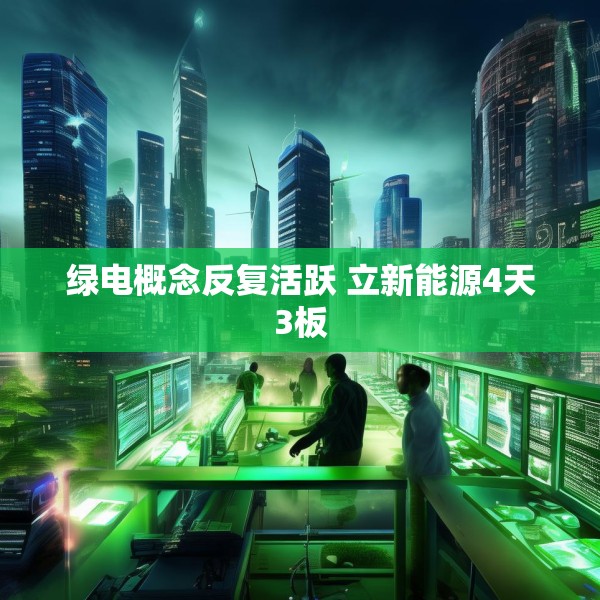绿电概念反复活跃 立新能源4天3板