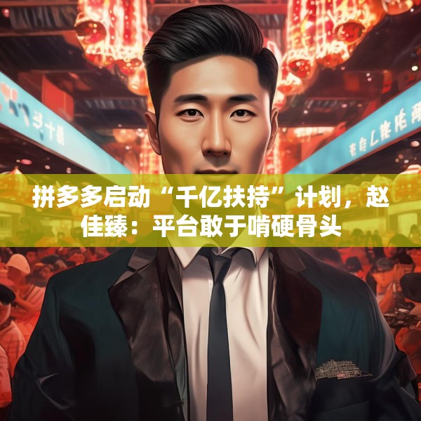 拼多多启动“千亿扶持”计划，赵佳臻：平台敢于啃硬骨头