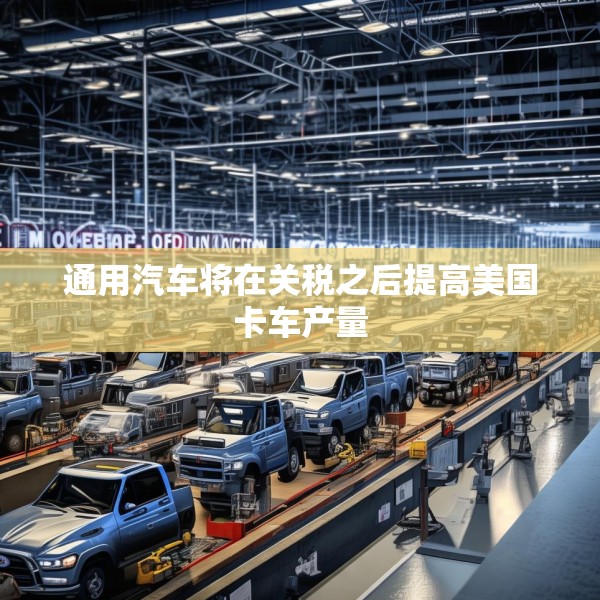 通用汽车将在关税之后提高美国卡车产量