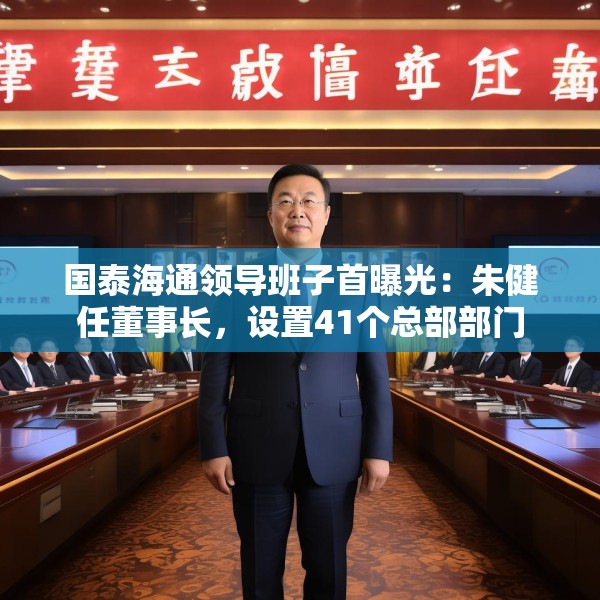 国泰海通领导班子首曝光：朱健任董事长，设置41个总部部门