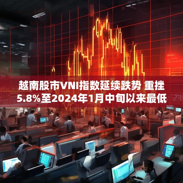 越南股市VNI指数延续跌势 重挫5.8%至2024年1月中旬以来最低