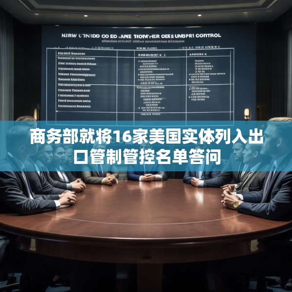 商务部就将16家美国实体列入出口管制管控名单答问