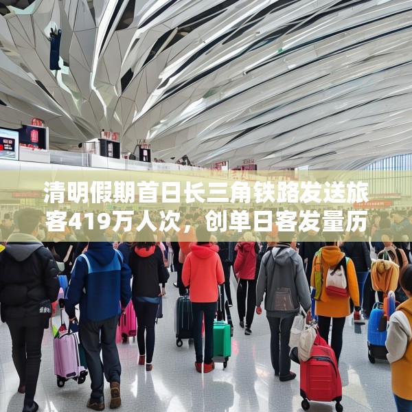 清明假期首日长三角铁路发送旅客419万人次，创单日客发量历史新高