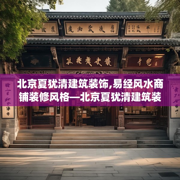 北京夏犹清建筑装饰,易经风水商铺装修风格—北京夏犹清建筑装饰447.a323b324c327fgy.334fhsg