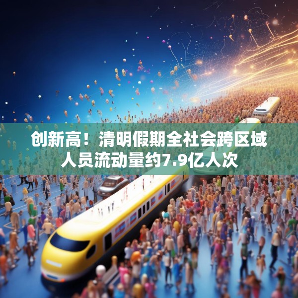 创新高！清明假期全社会跨区域人员流动量约7.9亿人次