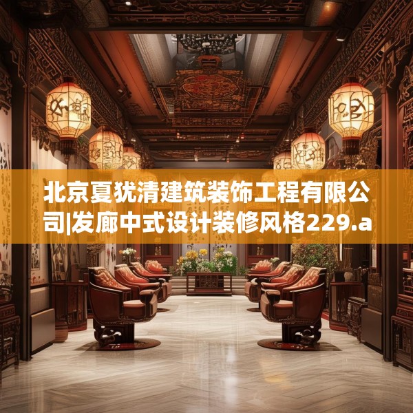 北京夏犹清建筑装饰工程有限公司|发廊中式设计装修风格229.a105b106c109fgy.116poiy